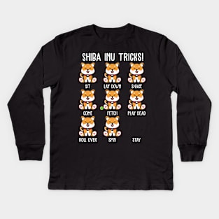 Shiba inutricks Kids Long Sleeve T-Shirt